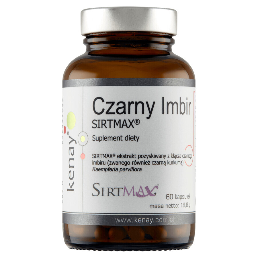 Boutique Kenay Gingembre Noir Sirtmax, 60 gélules Kenay Gingembre Noir Sirtmax, 60 gélules