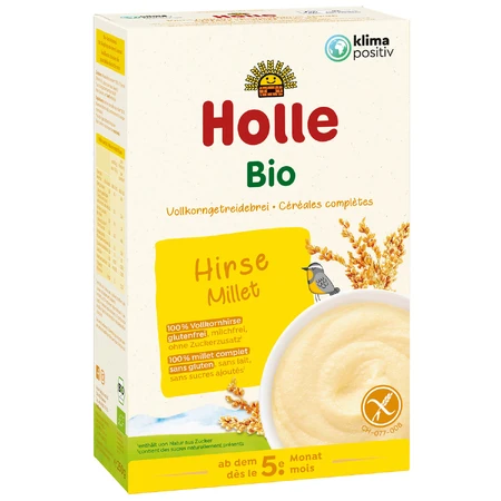 Holle Bio papilla de mijo integral, sin leche, a partir de 5 meses, 250 g