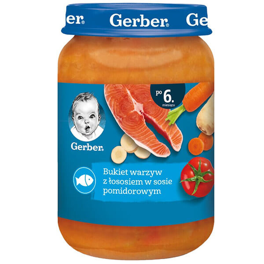 Acquista Gerber Dinner, bouquet di verdure con salmone in salsa di pomodoro, dopo 6 mesi, 190 g Gerber Dinner, bouquet di verdure con salmone in salsa di pomodoro, dopo 6 mesi, 190 g