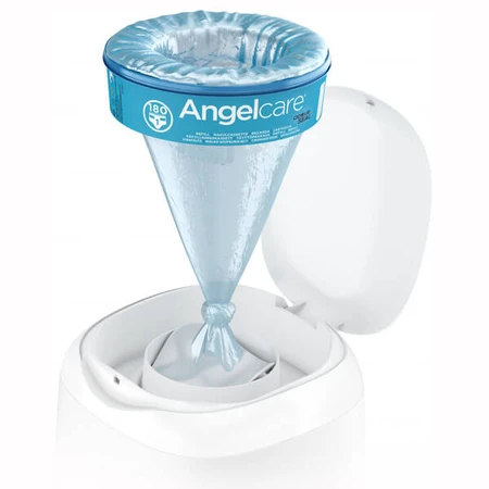 Angelcare, Contenedor de pañales Classic, blanco, 1 pieza + inserto, 1 pieza