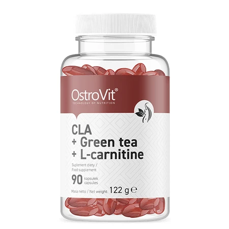 OstroVit CLA + Té Verde + L-Carnitina, 90 cápsulas