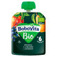 BoboVita Bio Mousse in a tube, pear with apple and blueberries, after 6 months, 80 g