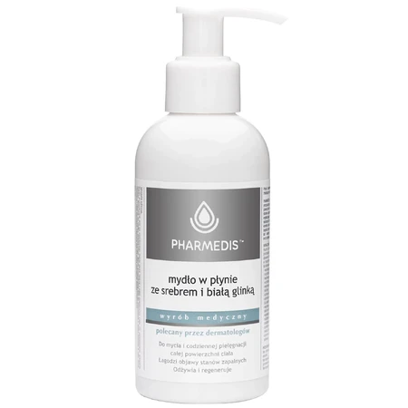 Pharmedis, liquid soap with silver and white clay, 150 ml