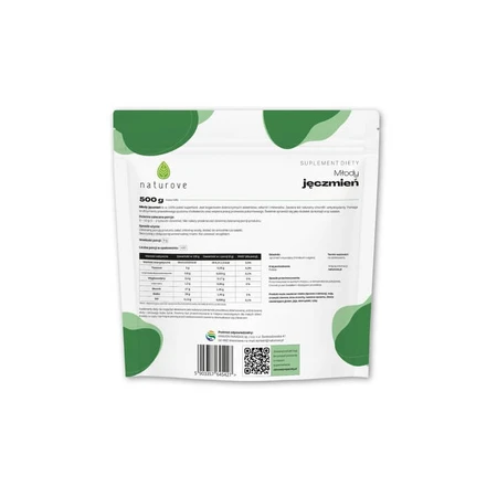 Naturove Jonge gerst 100%, poeder, 500 g