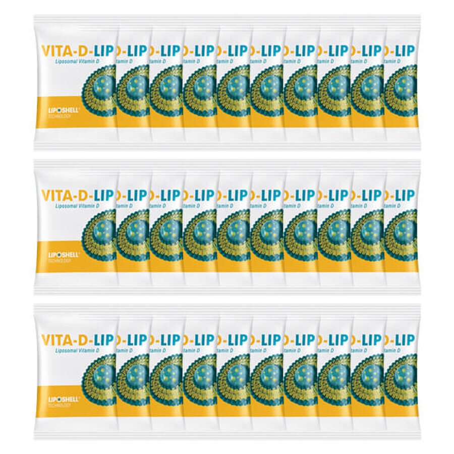 Vita-D-Lip, vitamina D liposomal 2000 UI, gel oral, 5 gx 30 sobres
