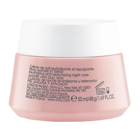 Vichy Neovadiol Rose Platinium, crema facial de rosas revitalizante y reafirmante para pieles maduras de noche, 50 ml