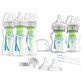 Dr Brown&#39;s Options+, Large Starter Set, Standard Anti-Colic Bottles, Wide Neck, 3 x 270ml + 2 x 150ml