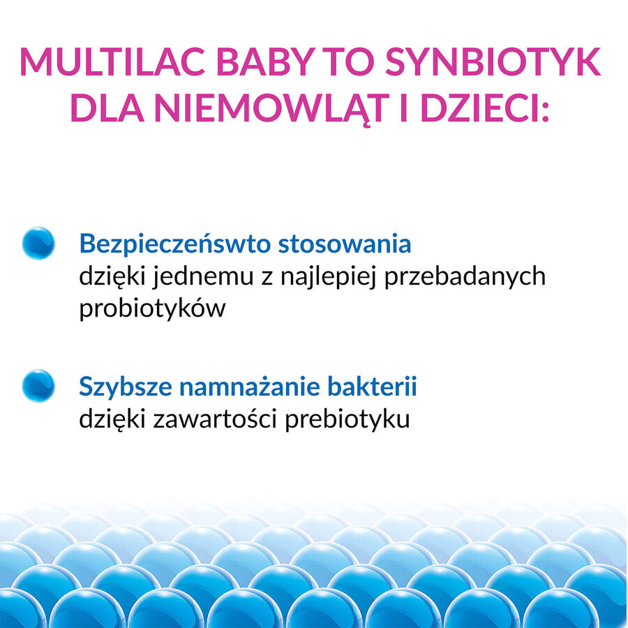Multilac Baby Synbiotic, drops for children from 2 months, 2 x 5 ml