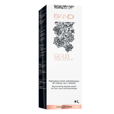 Bandi Gold Philosophy, crema rejuvenecedora con péptidos para rostro, cuello y escote, 50 ml