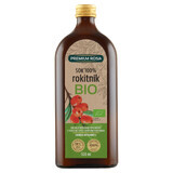 Premium Rosa sea buckthorn, 100% organic fruit juice, 500 ml