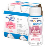 Resource Protein, supplément nutritionnel, goût fraise, 4 x 200 ml