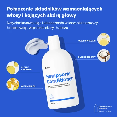 Healpsorin, regenerador para el cabello, 500 ml
