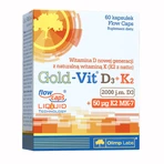 Olimp Gold-Vit D3 + K2, Vitamin D 2000 IU + Vitamin K 50 µg, 60 Kapseln