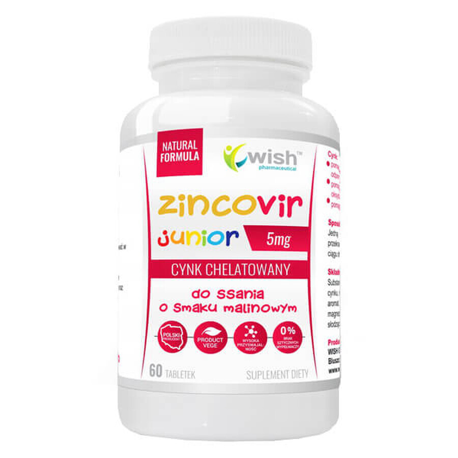 Comprar Wish Zinc Junior, 60 pastillas Wish Zinc Junior, 60 pastillas