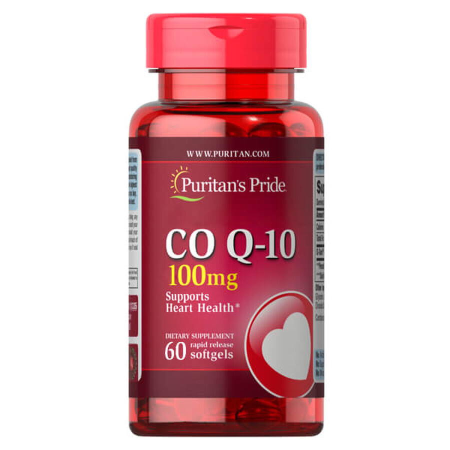 Winkel op Puritans Pride, Co-enzym Q10 100 mg, 60 capsules Puritans Pride, Co-enzym Q10 100 mg, 60 capsules