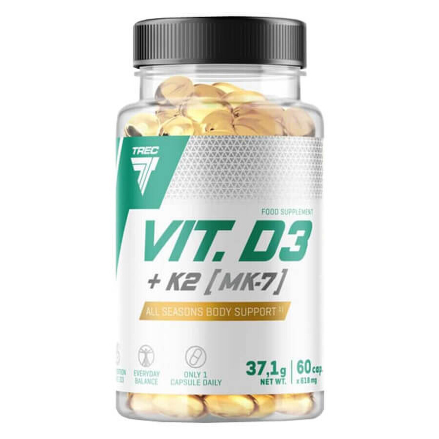 Buy Pass Vit. D3 + K2 MK7, 60 capsules Pass Vit. D3 + K2 MK7, 60 capsules