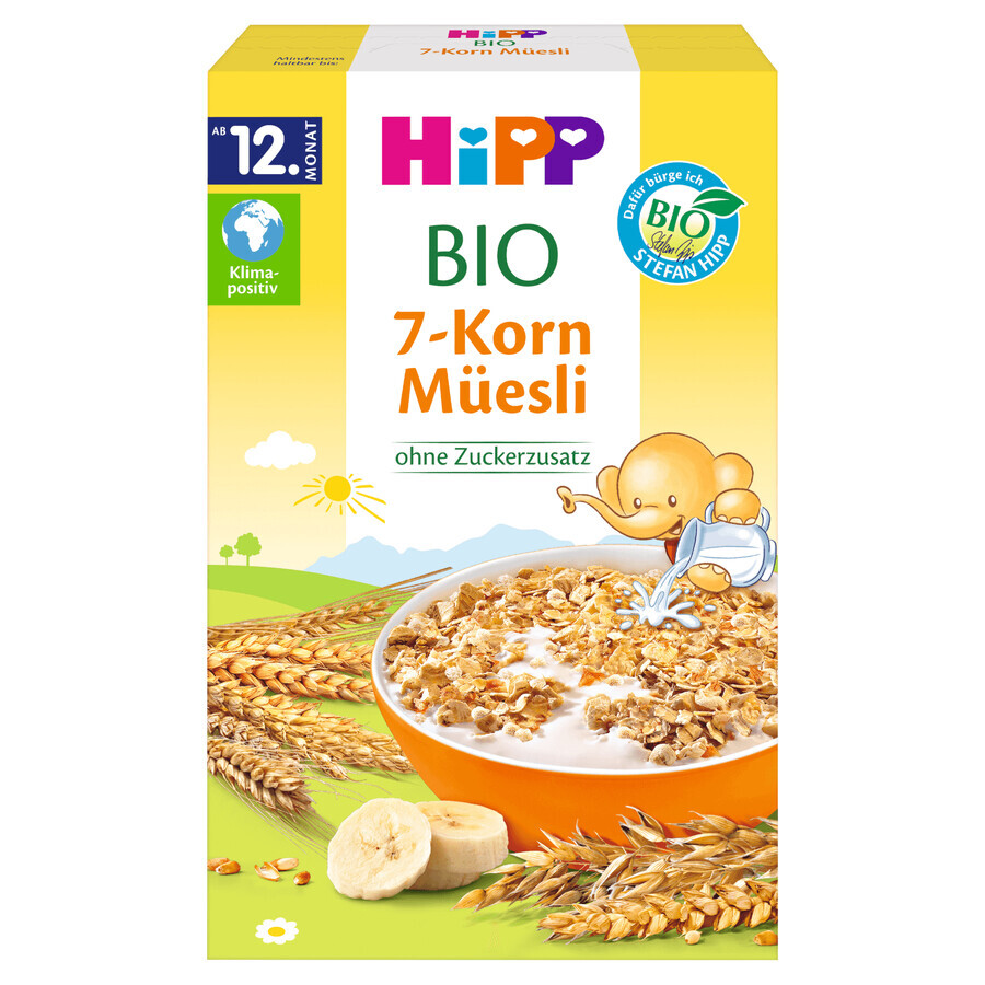 Buy HiPP Muesli 7 cereals Bio, bananas, no added sugar, from 12 months, 200 g HiPP Muesli 7 cereals Bio, bananas, no added sugar, from 12 months, 200 g