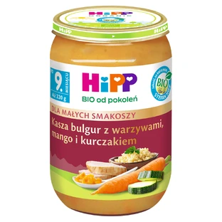 HiPP Bio plate, bulgur with vegetables, mango and chicken, after 9 months, 220 g