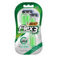 BIC Flex 3 Sensitive, rasoio da uomo, tre lame, 3 pezzi