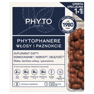 Phyto Phytophanere set, haar- en nagelversterkende capsules, 2 x 120 capsules