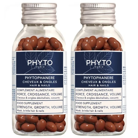 Phyto Phytophanere set, haar- en nagelversterkende capsules, 2 x 120 capsules
