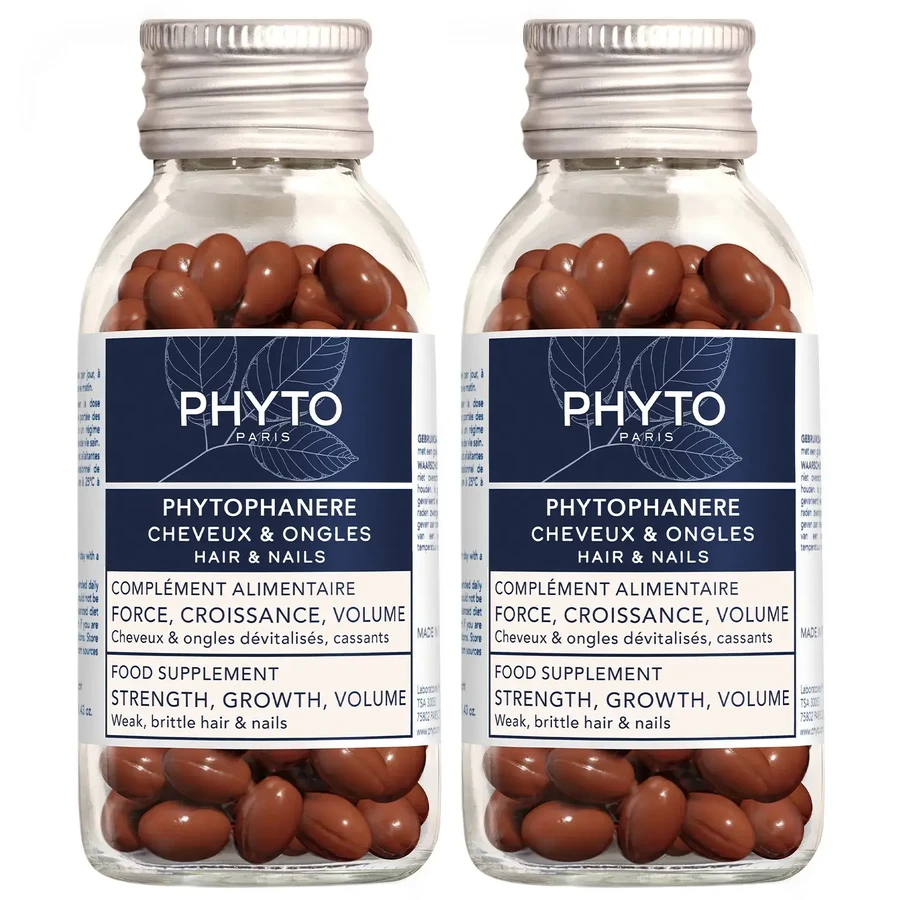 Phyto Phytophanere set, haar- en nagelversterkende capsules, 2 x 120 capsules