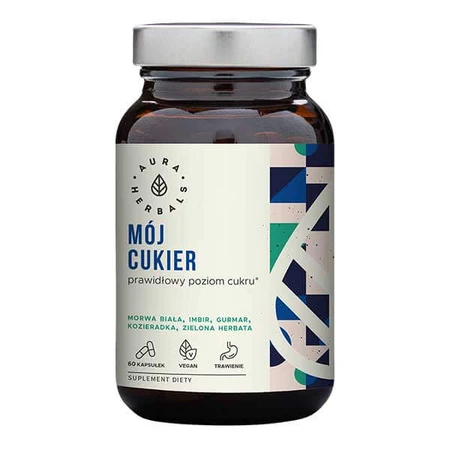 Aura Herbals Moje Cukier, 60 cápsulas veganas