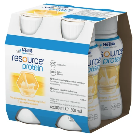 Resource Eiwit, vanillesmaak, 4 x 200 ml