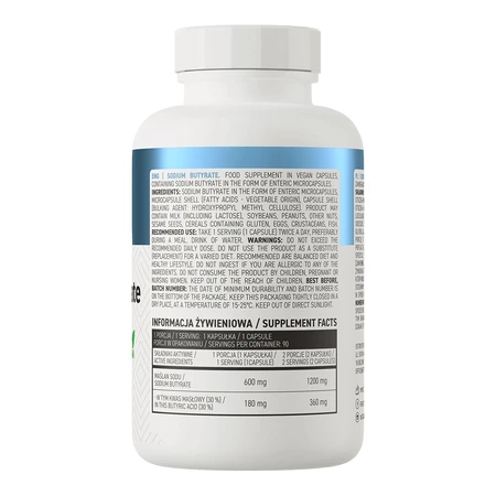 OstroVit Natriumbutyraat, 90 capsules