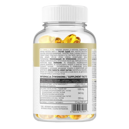 OstroVit Omega 3 Ultra, 90 Kapseln