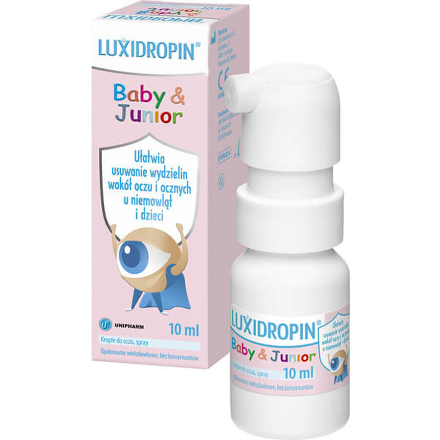 Luxidropin Baby &amp; Junior, gotas para los ojos para niños, 10 ml