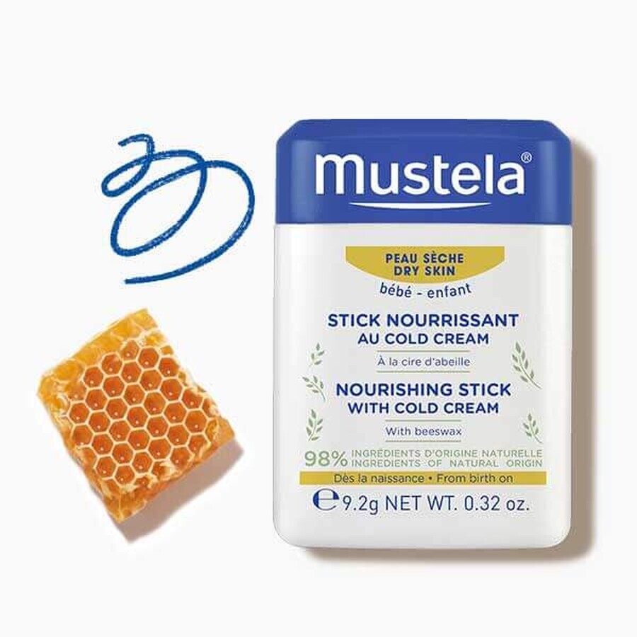 Mustela Bebe Enfant, protective stick with Cold Cream, from birth, 9.2 g