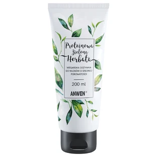 Anwen Protein Green Tea, conditionneur végétalien pour cheveux de porosité moyenne, 200ml