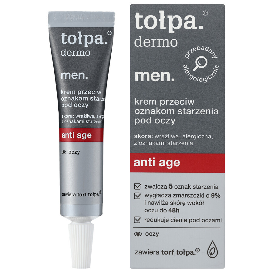 Shop Tolpa Dermo Men Anti Age, Anti-Ageing Augencreme, 10 ml Tolpa Dermo Men Anti Age, Anti-Ageing Augencreme, 10 ml