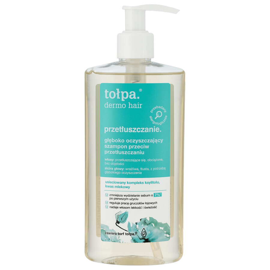 Winkel op Tolpa Dermo Hair Oily, diep reinigende anti-vet shampoo, 250 ml Tolpa Dermo Hair Oily, diep reinigende anti-vet shampoo, 250 ml
