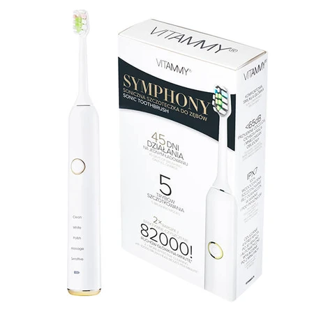 Vitammy Symphony sonic toothbrush, white, 1 pc