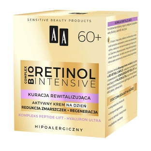 AA Retinol Intensive 60+, crème de jour active, réduction des rides + régénération, 50 ml