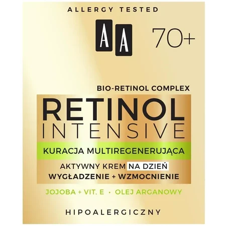 AA Retinol Intensive 70+, aktive Tagescreme, stärkend + straffend, 50 ml