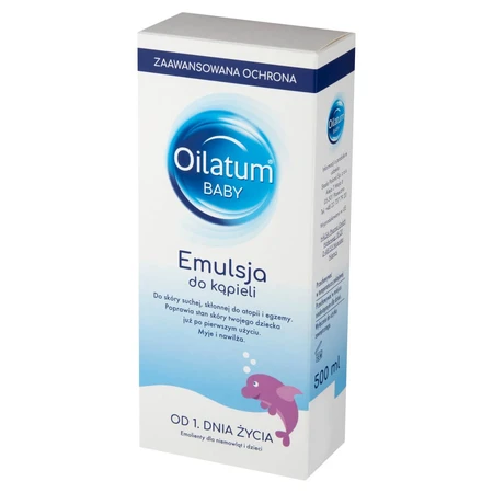 Oilatum Baby Advanced Protection, Badeemulsion ab dem 1. Lebenstag, 500 ml