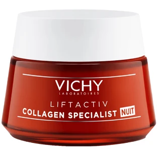 Vichy Liftactiv Collagen Specialist, crema de noche antiedad, 50 ml
