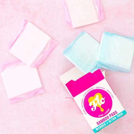Flo, toallas sanitarias de bambú, 10 piezas para el día + 5 piezas para la noche
