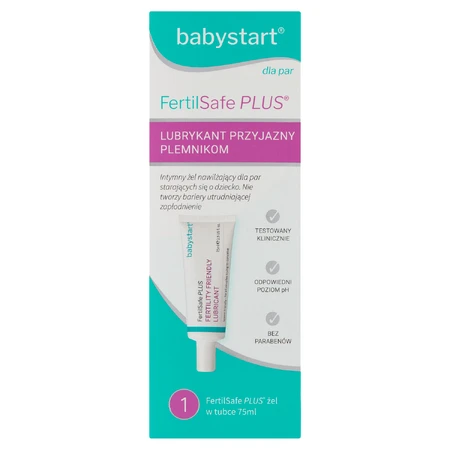 Babystart Fertilsafe Plus, intieme vochtinbrengende gel voor koppels die proberen een baby te krijgen, 75 ml