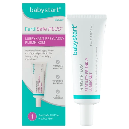 Babystart Fertilsafe Plus, intieme vochtinbrengende gel voor koppels die proberen een baby te krijgen, 75 ml