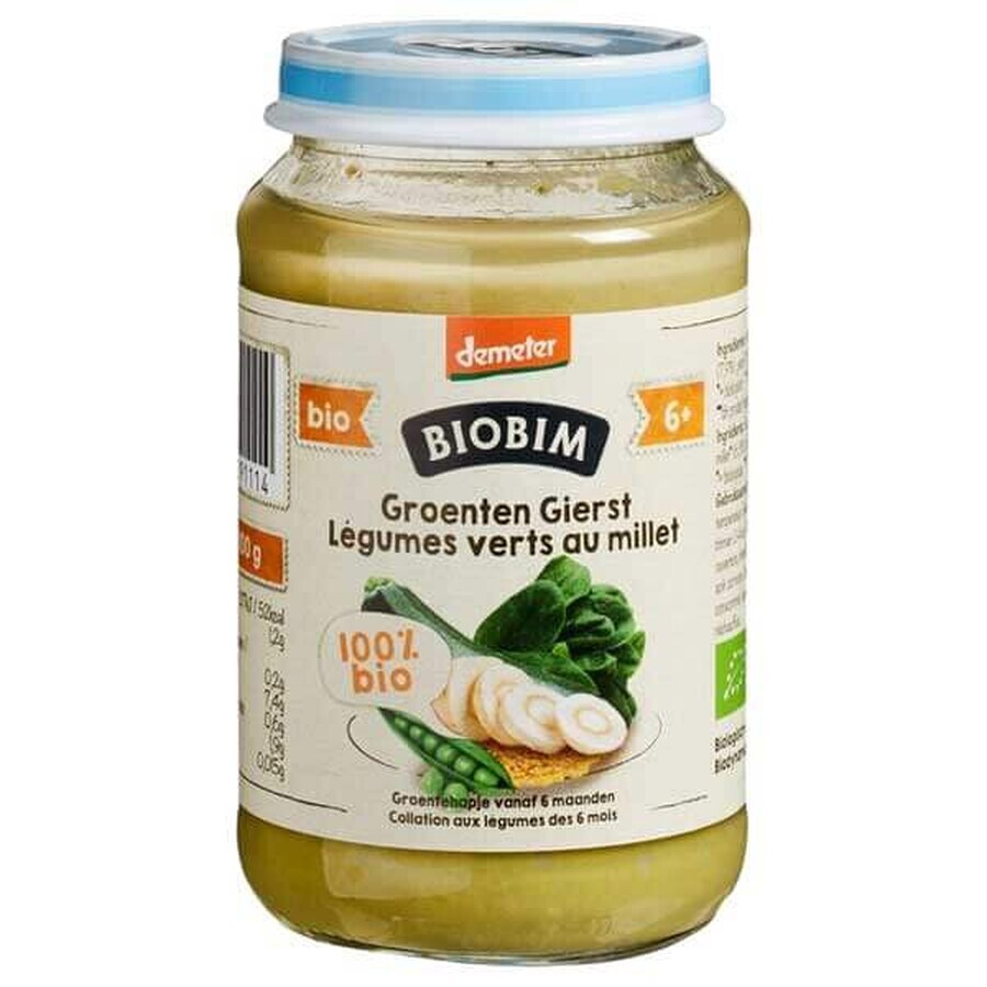 Boutique Biobim Organic vegetable lunch Bio, légumes mixtes avec gruaux de millet, après 6 mois, 190 g Biobim Organic vegetable lunch Bio, légumes mixtes avec gruaux de millet, après 6 mois, 190 g
