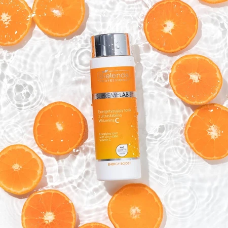 Bielenda Professional SupremeLAB Energy Boost, tonique énergisant pour le visage à la vitamine C, 200 ml