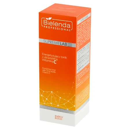 Bielenda Professional SupremeLAB Energy Boost, tonique énergisant pour le visage à la vitamine C, 200 ml