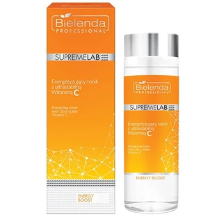 Bielenda Professional SupremeLAB Energy Boost, tonique énergisant pour le visage à la vitamine C, 200 ml