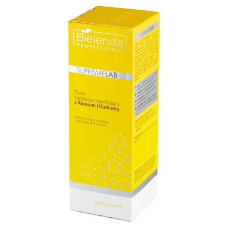 Bielenda Professional SupremeLAB Barrier Renew, beruhigendes und feuchtigkeitsspendendes Gesichtswasser mit Aloe vera und Kurkuma, 200 ml