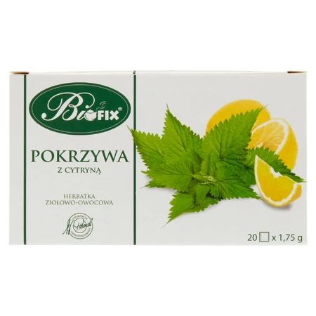 Bi fix Ortie au citron, tisane aux herbes et aux fruits, 1,75 g x 20 sachets