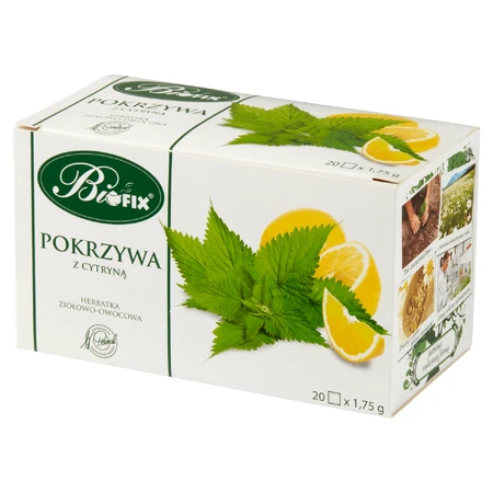 Bi fix Ortie au citron, tisane aux herbes et aux fruits, 1,75 g x 20 sachets